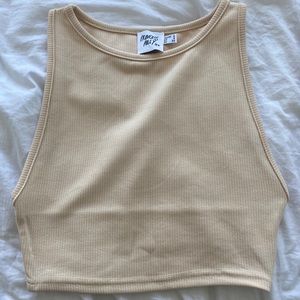 Princess Polly beige halter top